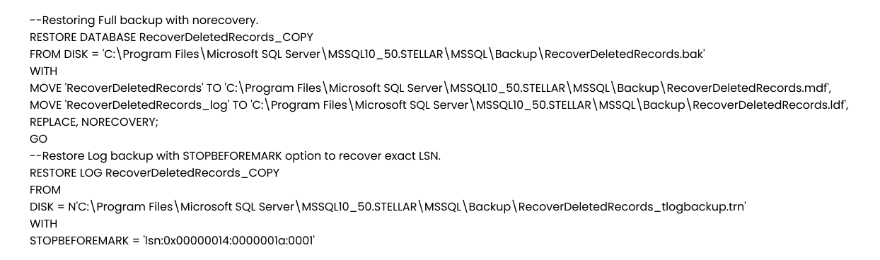 How Can You Retrieve Deleted Records in SQL Server Database? Step 437